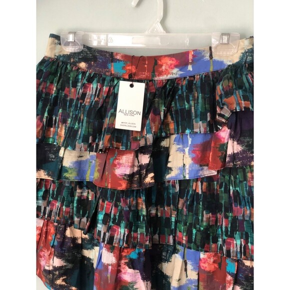 NWT Allison Pixie Mini Skirt - Multicolor Layered - Picture 5 of 9
